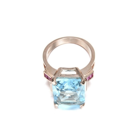 10.4CT Aquamarine Rose Gold Filled New - Picture 2 of 5